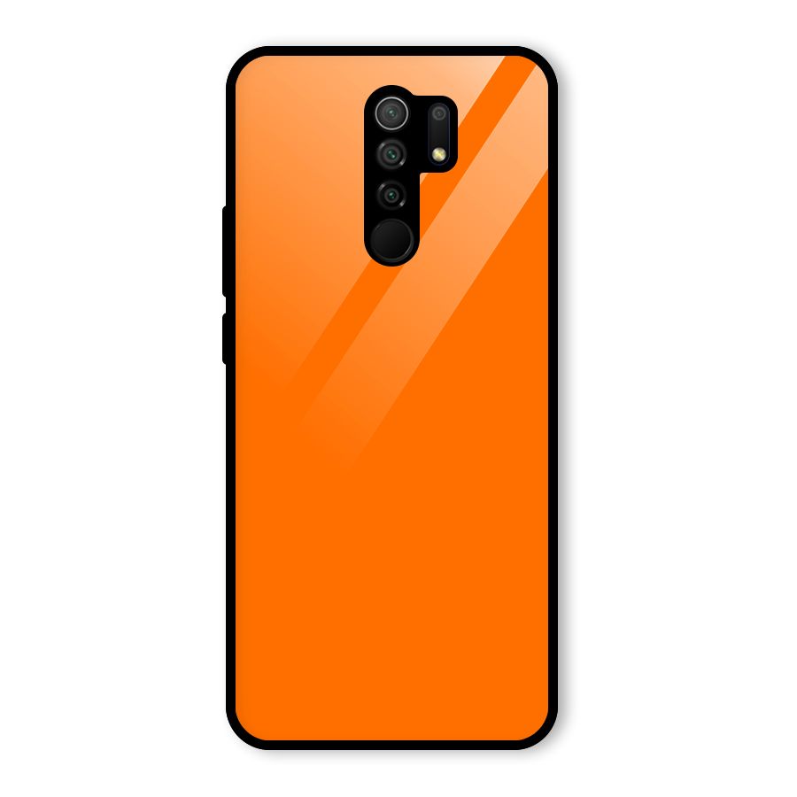 Mac Orange Glass Back Case for Redmi 9 Prime