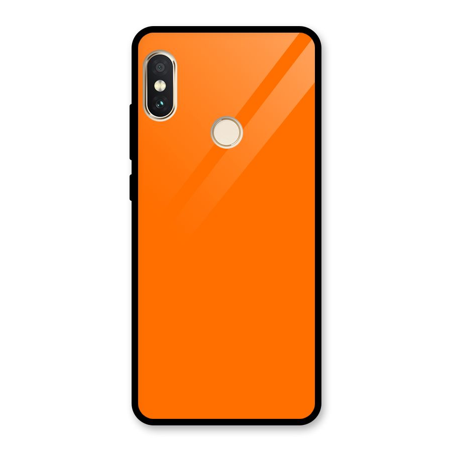 Mac Orange Glass Back Case for Redmi Note 5 Pro