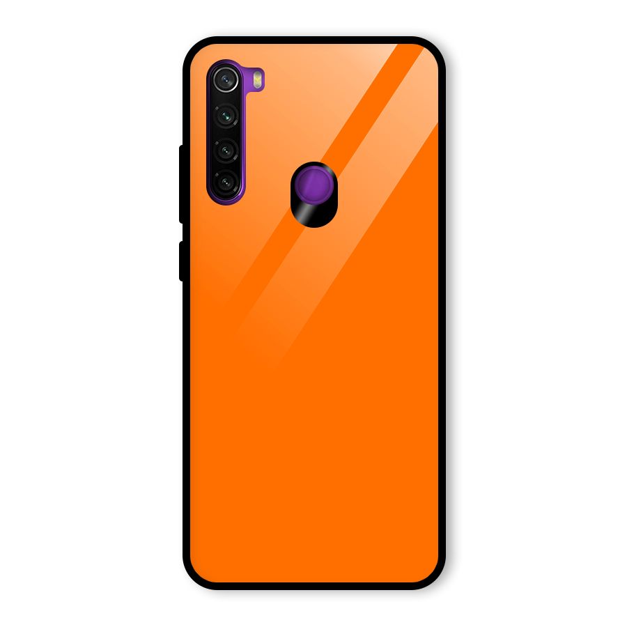 Mac Orange Glass Back Case for Redmi Note 8