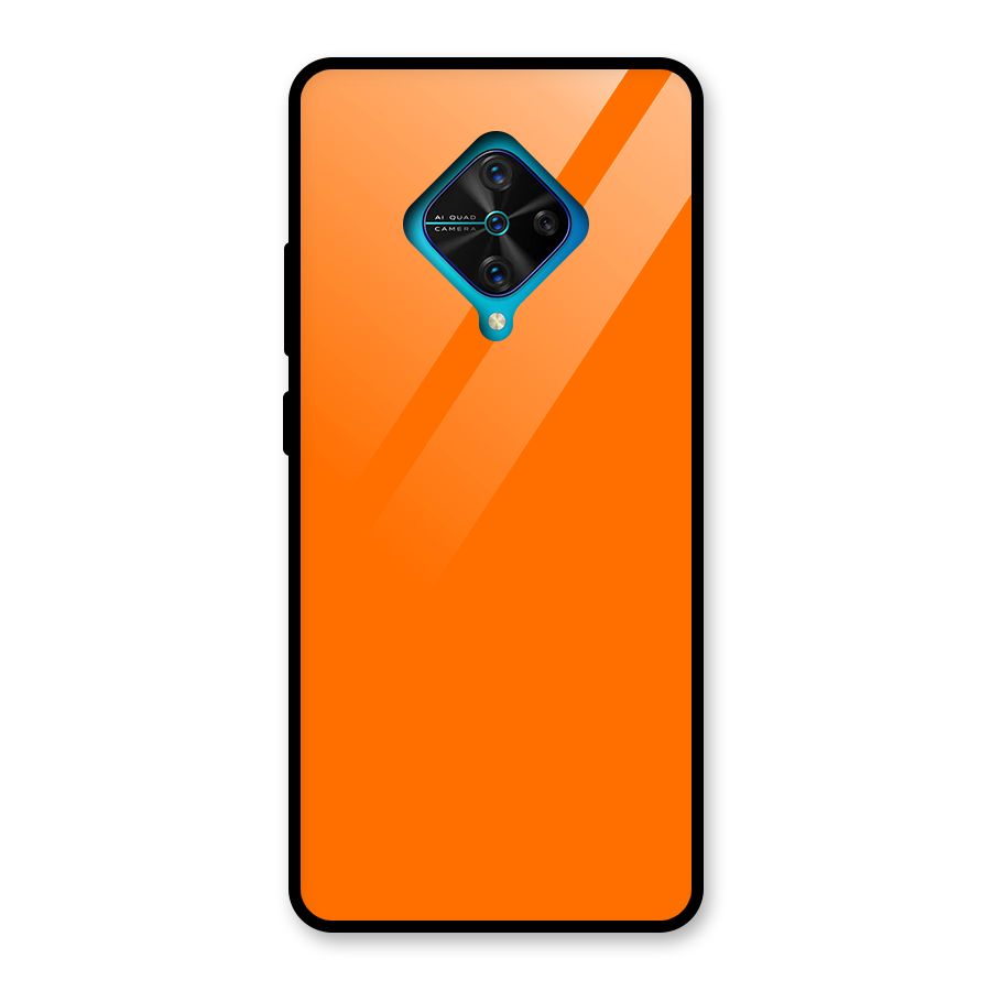Mac Orange Glass Back Case for Vivo S1 Pro