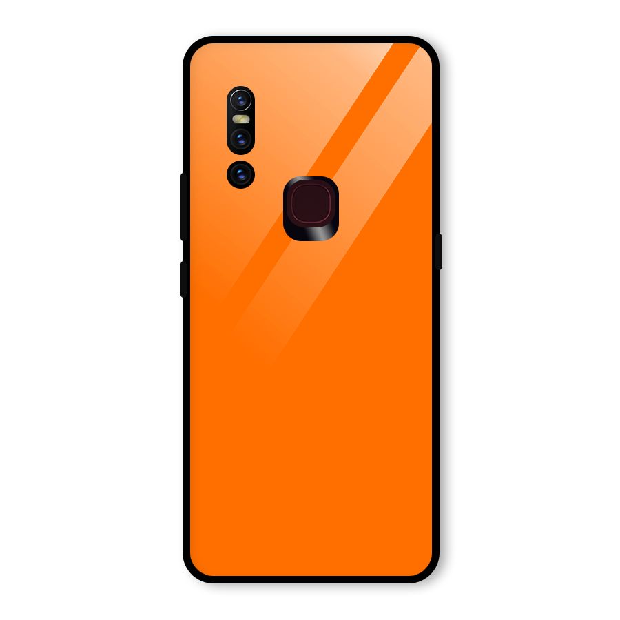 Mac Orange Glass Back Case for Vivo V15