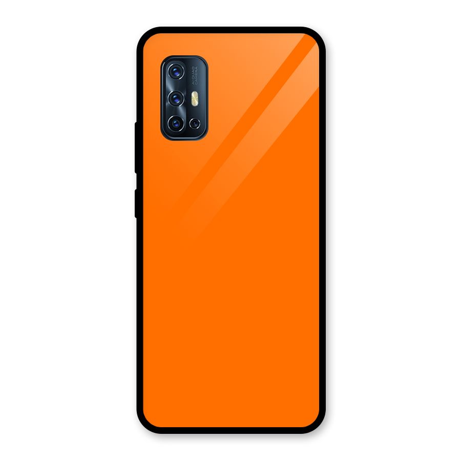 Mac Orange Glass Back Case for Vivo V17