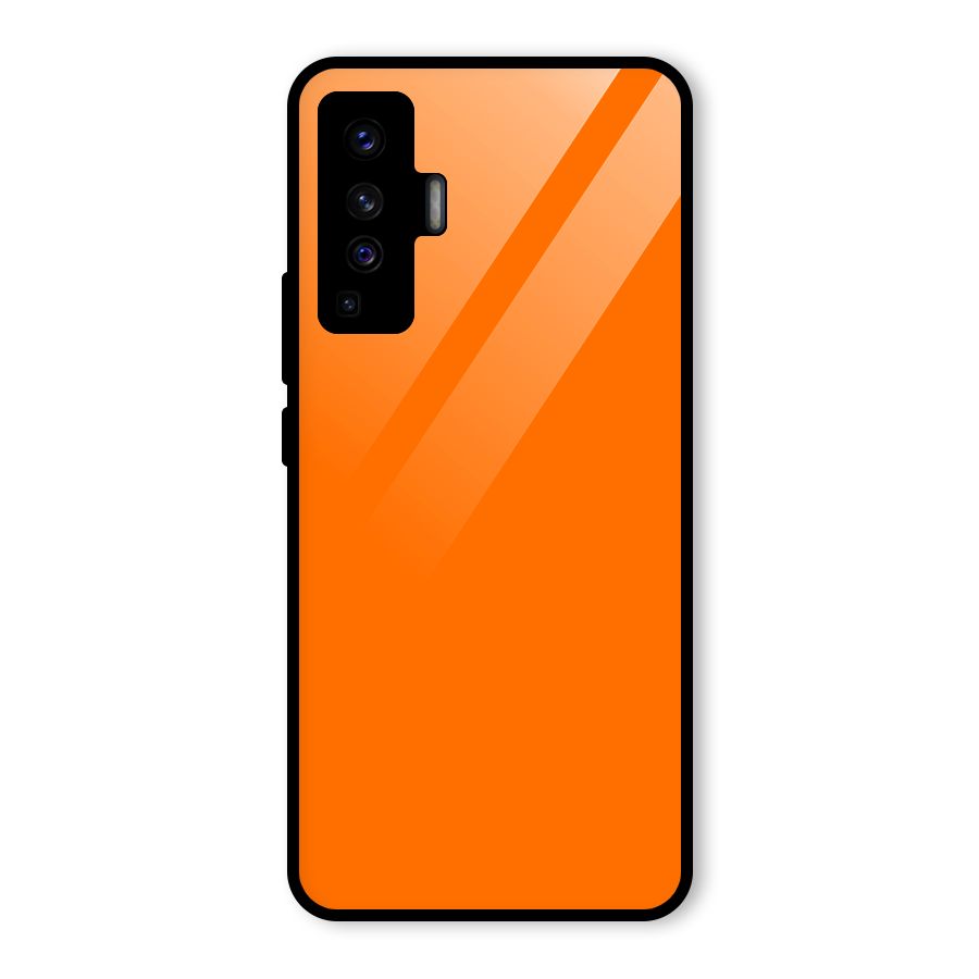 Mac Orange Glass Back Case for Vivo X50