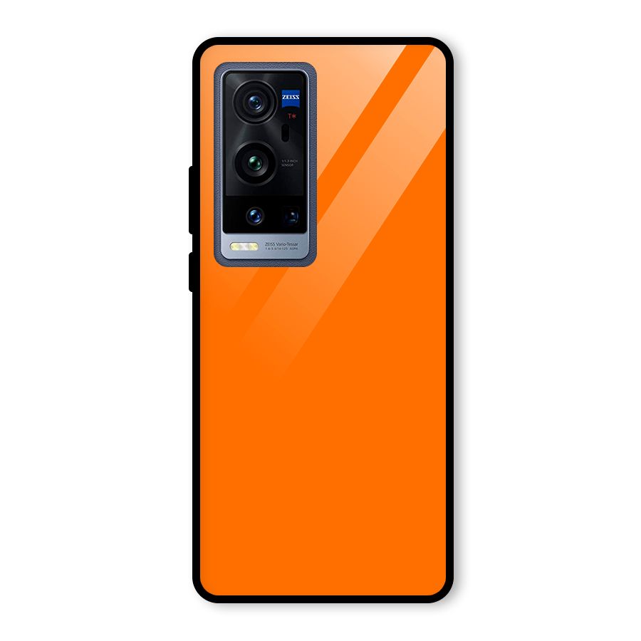 Mac Orange Glass Back Case for Vivo X60 Pro Plus