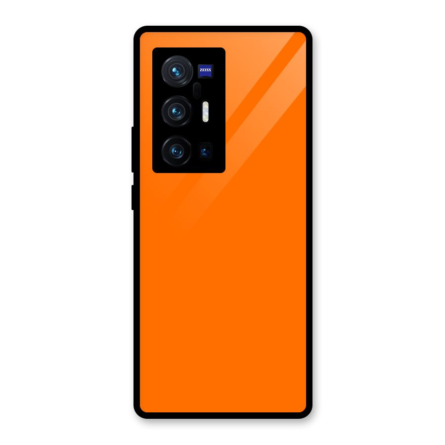 Mac Orange Glass Back Case for Vivo X70 Pro Plus