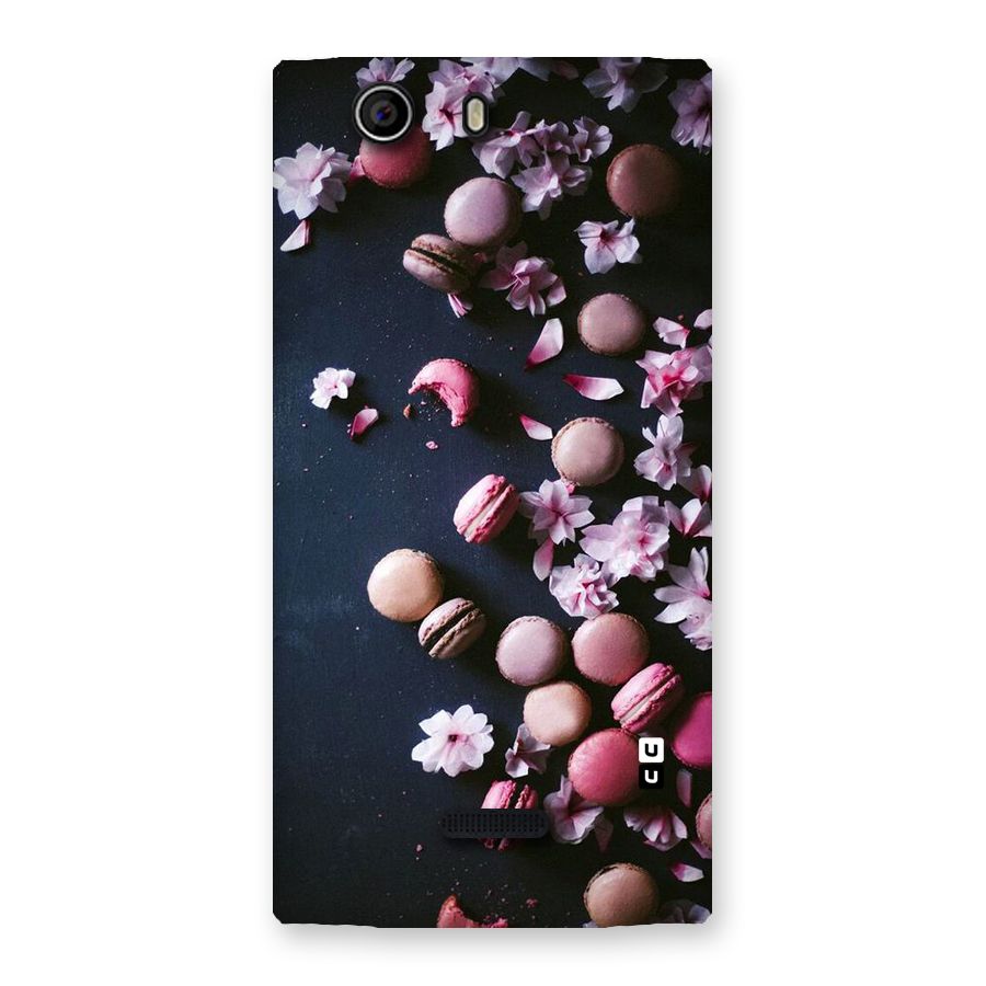 Macaroons And Cheery Blossoms Back Case for Canvas Nitro 2 E311