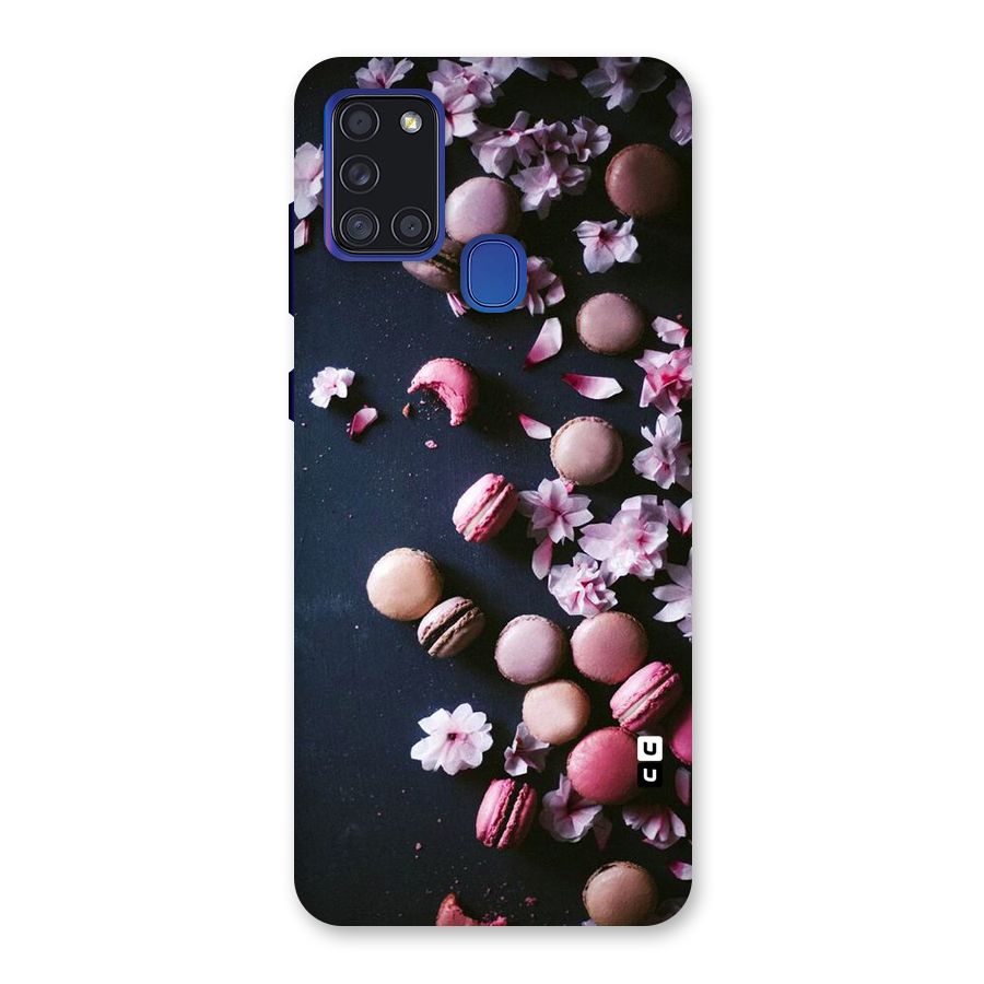 Macaroons And Cheery Blossoms Back Case for Galaxy A21s