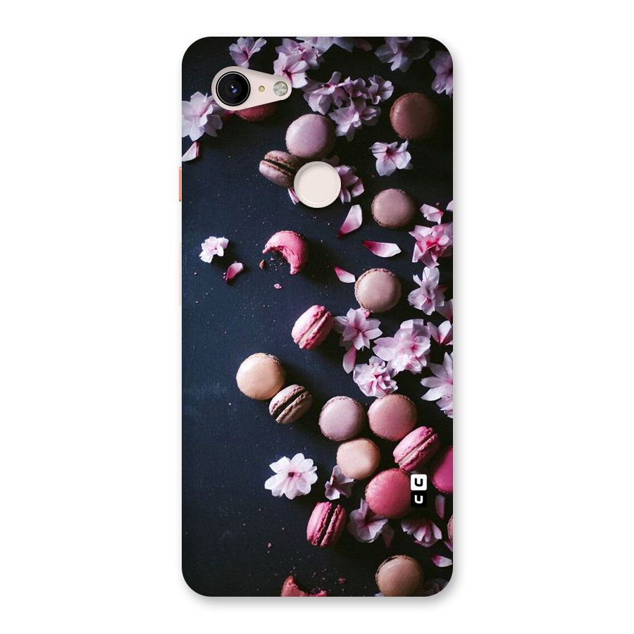 Macaroons And Cheery Blossoms Back Case for Google Pixel 3 XL