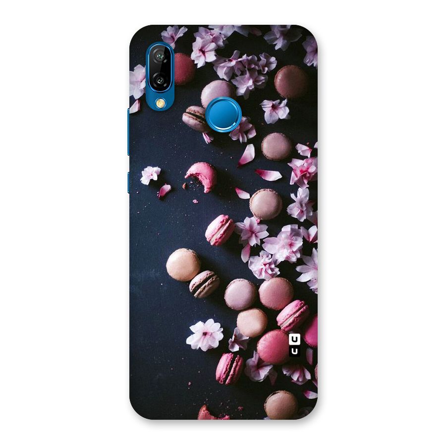 Macaroons And Cheery Blossoms Back Case for Huawei P20 Lite