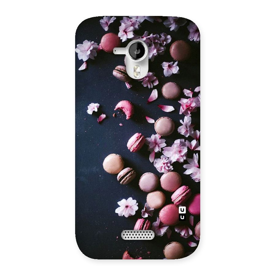 Macaroons And Cheery Blossoms Back Case for Micromax Canvas HD A116