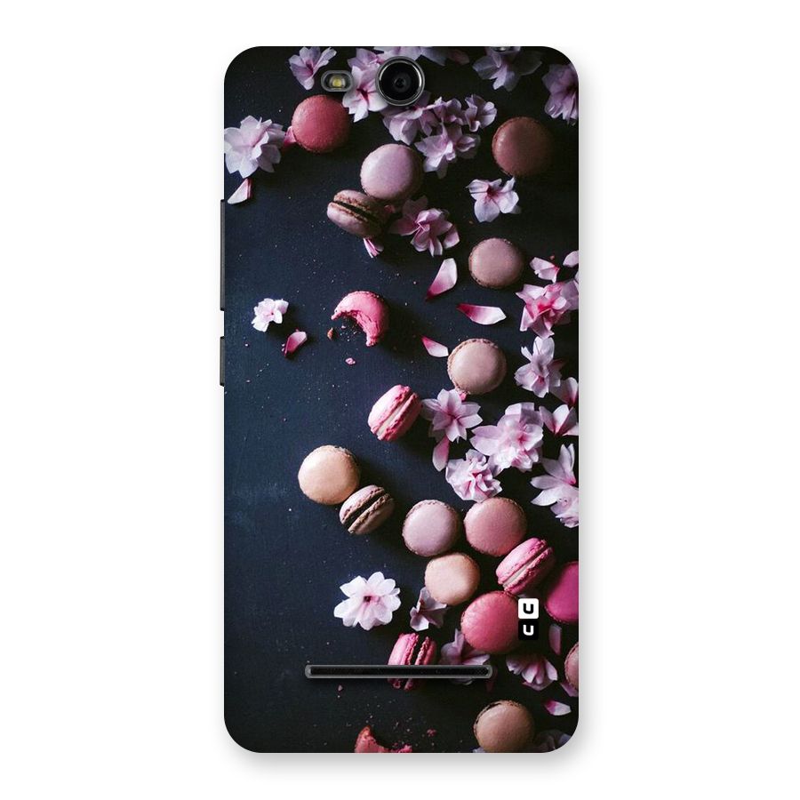 Macaroons And Cheery Blossoms Back Case for Micromax Canvas Juice 3 Q392
