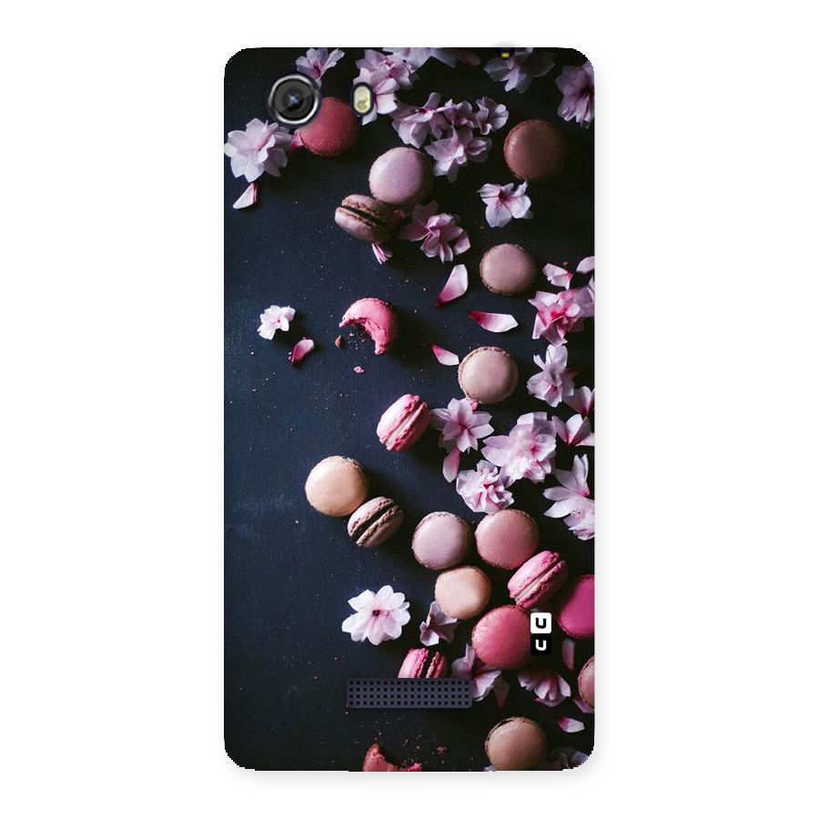 Macaroons And Cheery Blossoms Back Case for Micromax Unite 3