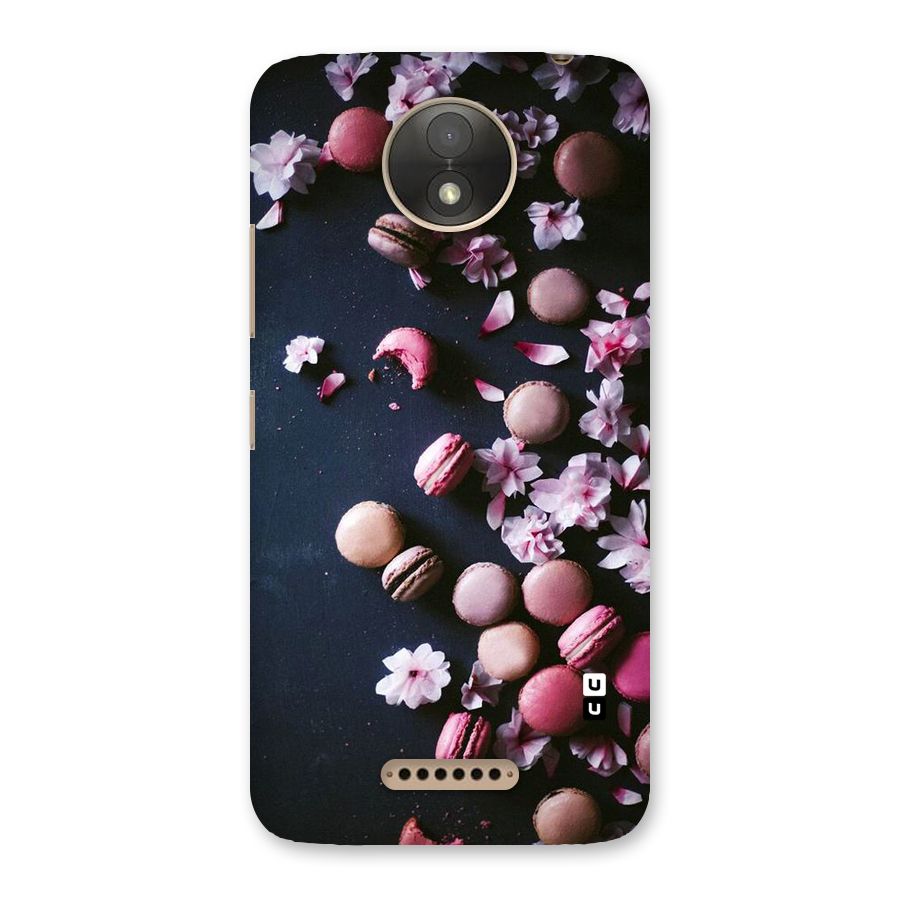Macaroons And Cheery Blossoms Back Case for Moto C Plus