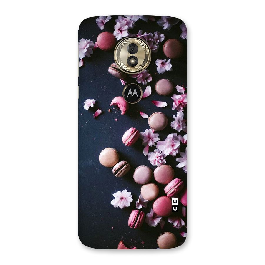 Macaroons And Cheery Blossoms Back Case for Moto G6 Play