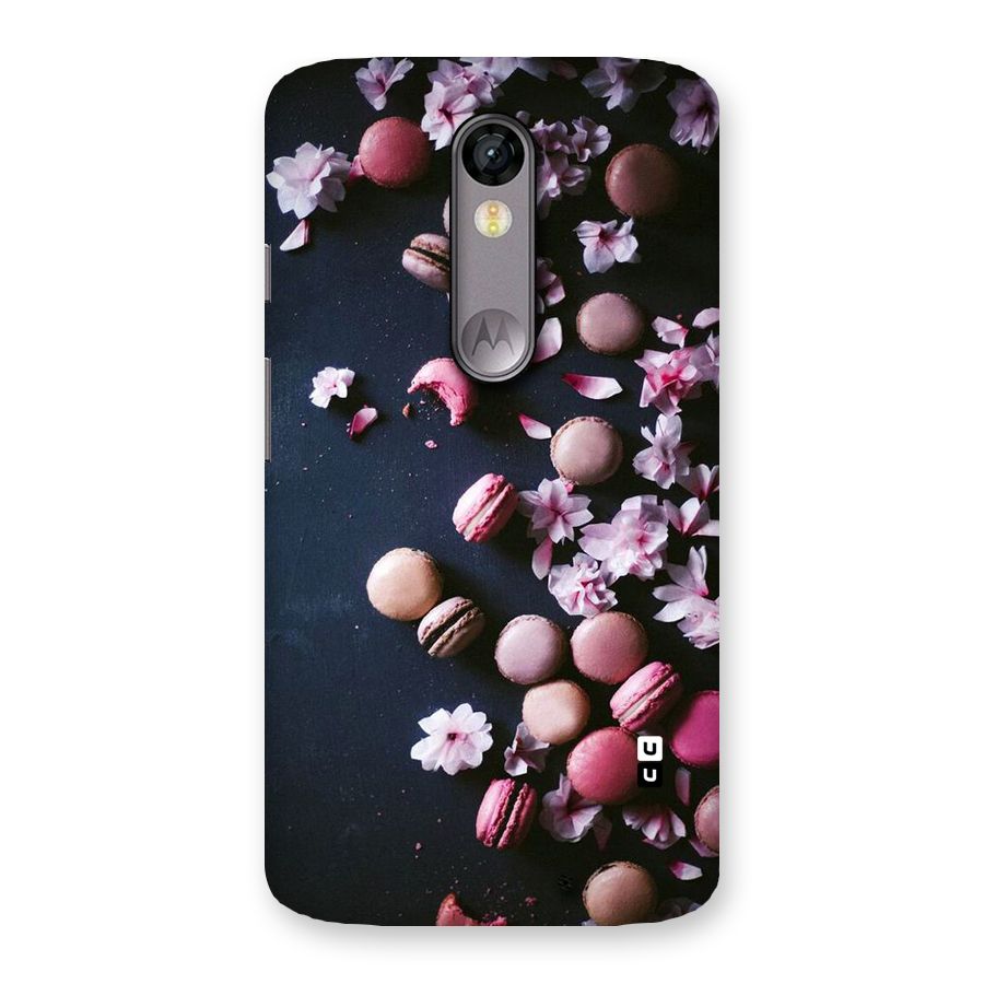 Macaroons And Cheery Blossoms Back Case for Moto X Force