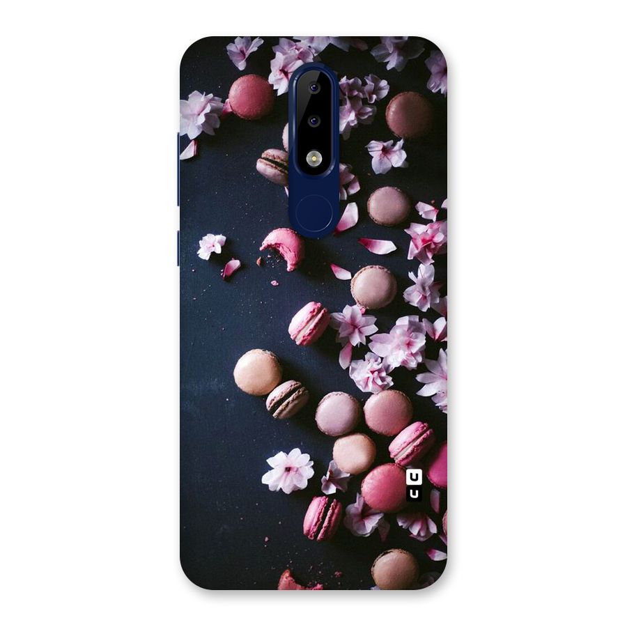 Macaroons And Cheery Blossoms Back Case for Nokia 5.1 Plus