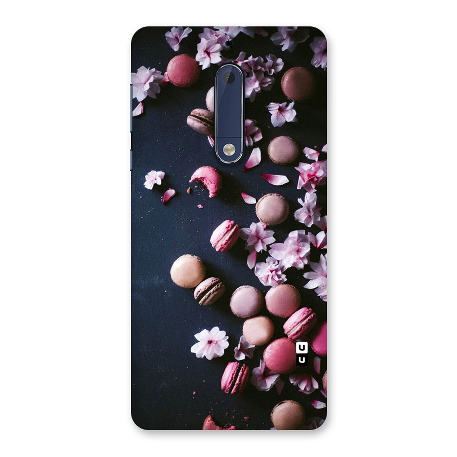 Macaroons And Cheery Blossoms Back Case for Nokia 5