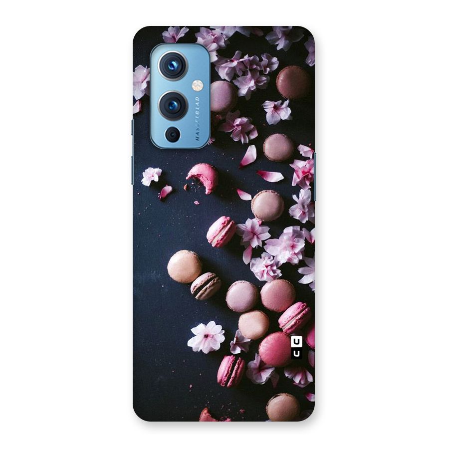 Macaroons And Cheery Blossoms Back Case for OnePlus 9