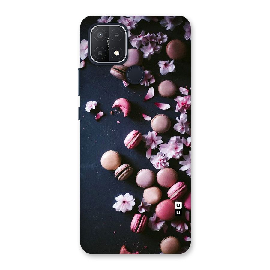 Macaroons And Cheery Blossoms Back Case for Oppo A15s