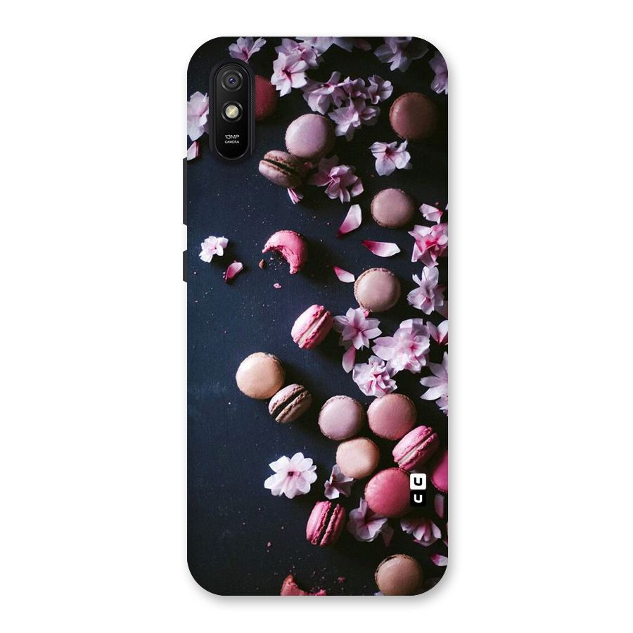 Macaroons And Cheery Blossoms Back Case for Redmi 9A
