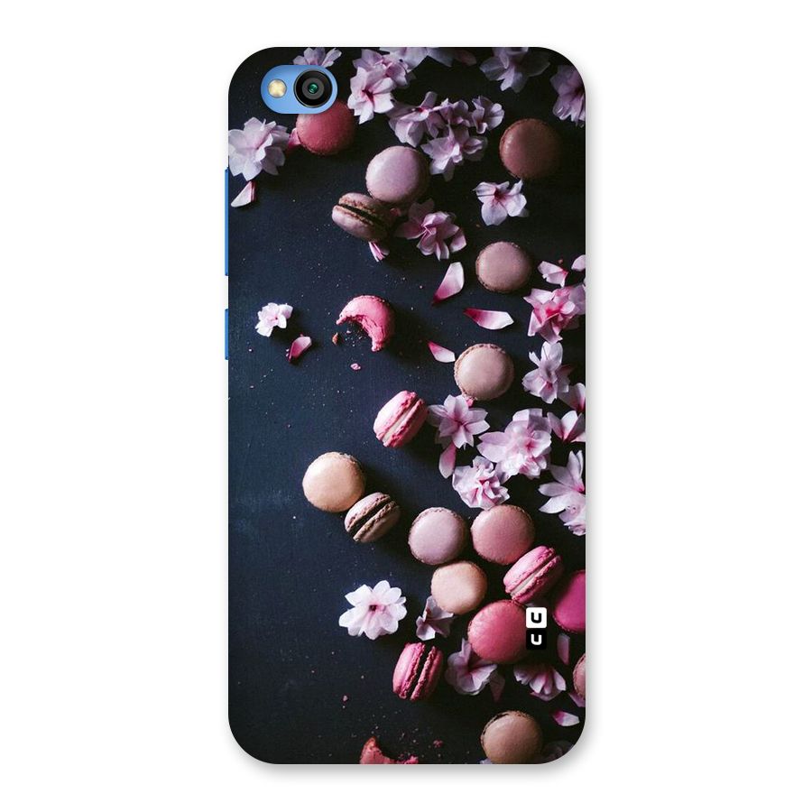 Macaroons And Cheery Blossoms Back Case for Redmi Go