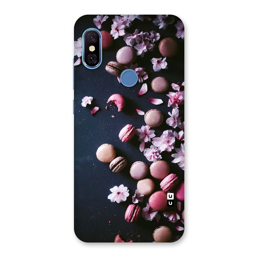 Macaroons And Cheery Blossoms Back Case for Redmi Note 6 Pro