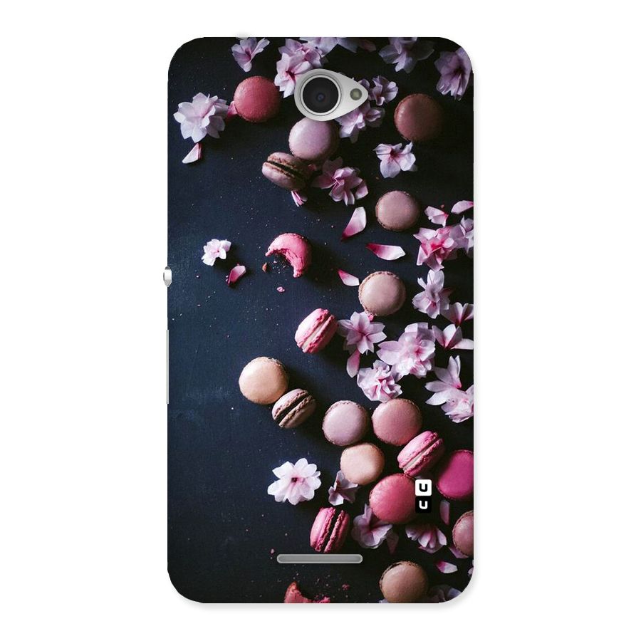 Macaroons And Cheery Blossoms Back Case for Sony Xperia E4