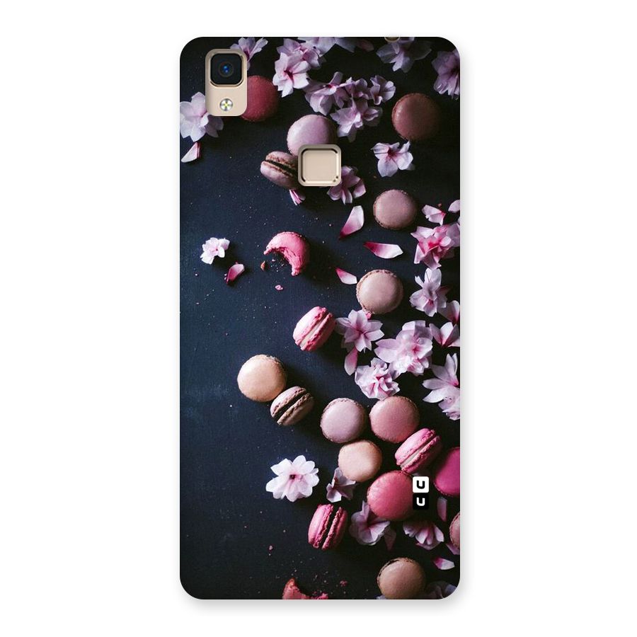 Macaroons And Cheery Blossoms Back Case for V3 Max