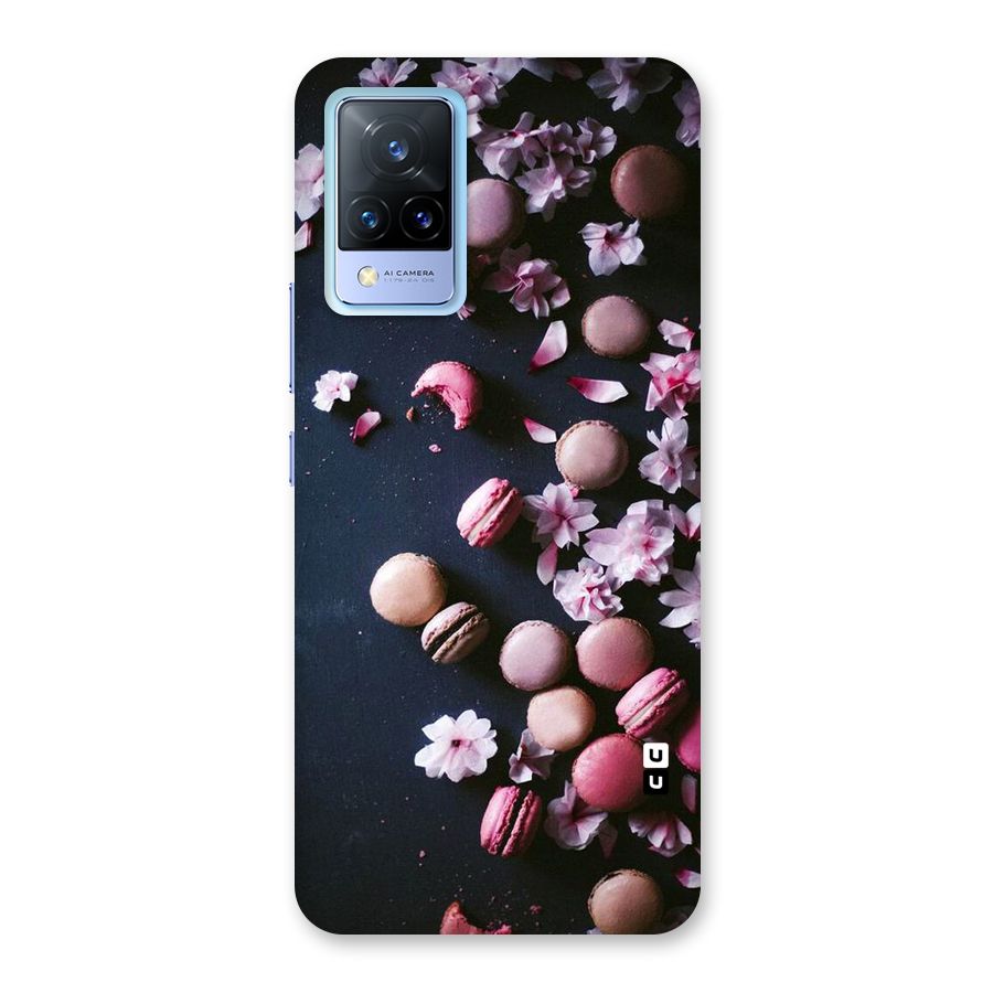 Macaroons And Cheery Blossoms Back Case for Vivo V21 5G