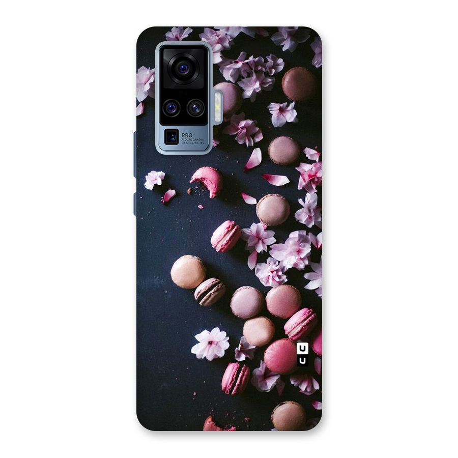 Macaroons And Cheery Blossoms Back Case for Vivo X50 Pro