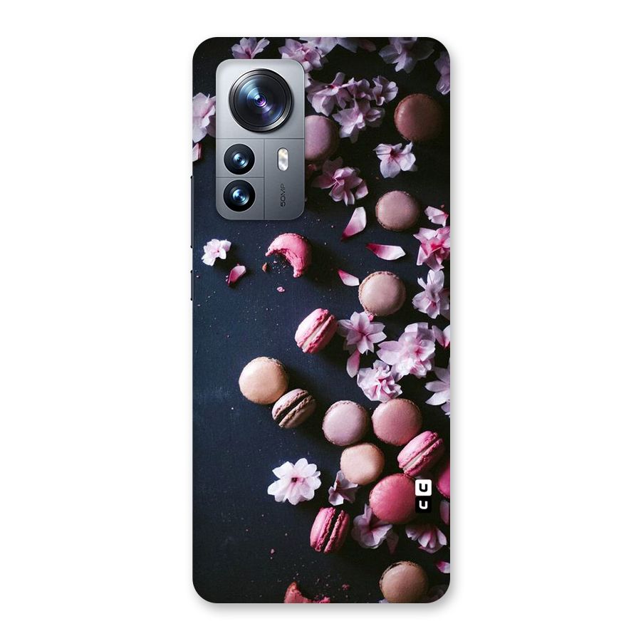 Macaroons And Cheery Blossoms Back Case for Xiaomi 12 Pro