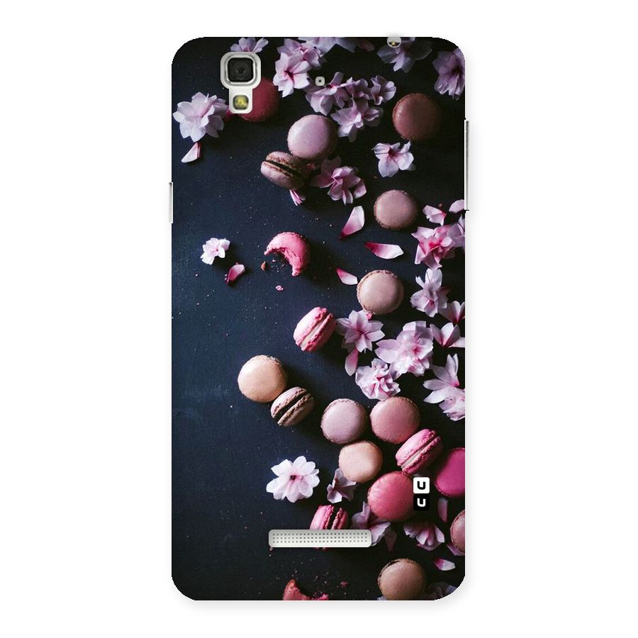 Macaroons And Cheery Blossoms Back Case for Yu Yureka