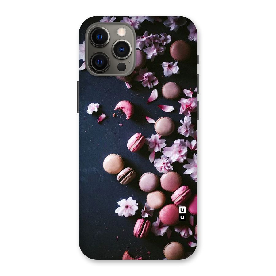 Macaroons And Cheery Blossoms Back Case for iPhone 12 Pro Max