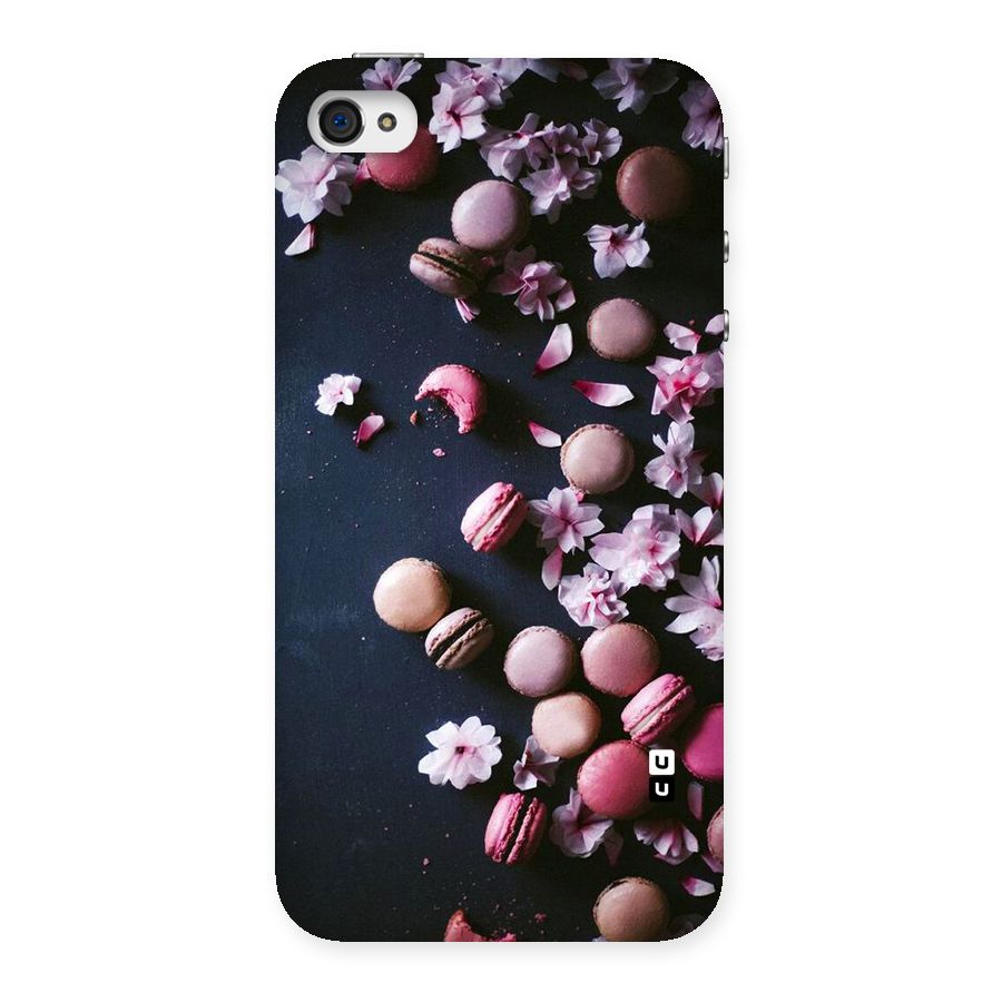 Macaroons And Cheery Blossoms Back Case for iPhone 4 4s