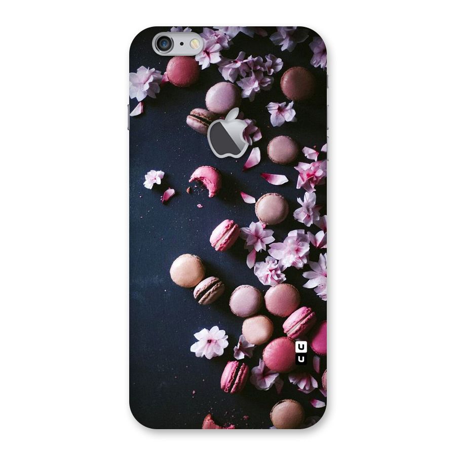 Macaroons And Cheery Blossoms Back Case for iPhone 6 Plus 6S Plus Logo Cut