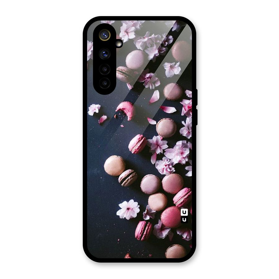 Macaroons And Cheery Blossoms Glass Back Case for Realme 6i
