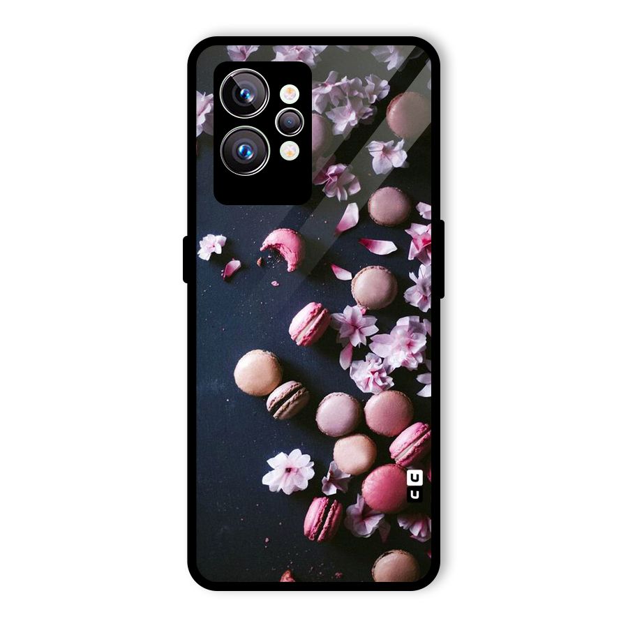 Macaroons And Cheery Blossoms Glass Back Case for Realme GT2 Pro