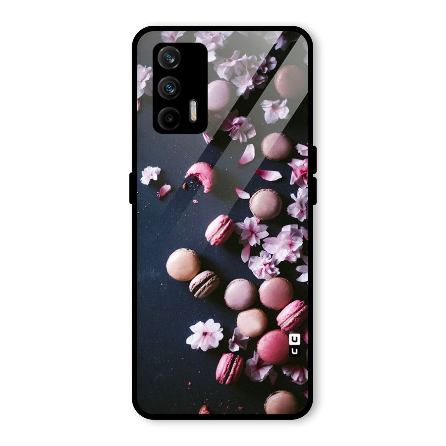 Macaroons And Cheery Blossoms Glass Back Case for Realme GT 5G