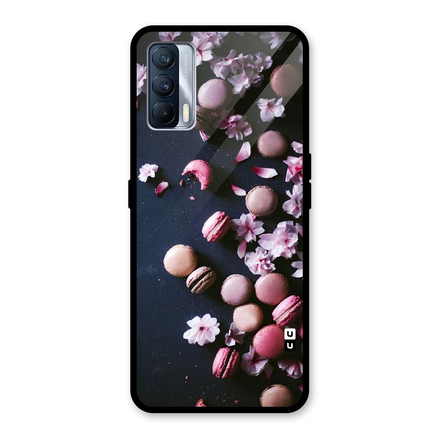 Macaroons And Cheery Blossoms Glass Back Case for Realme X7