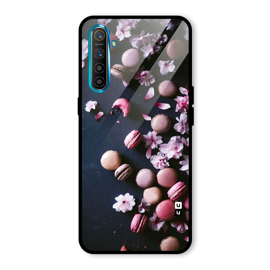 Macaroons And Cheery Blossoms Glass Back Case for Realme XT