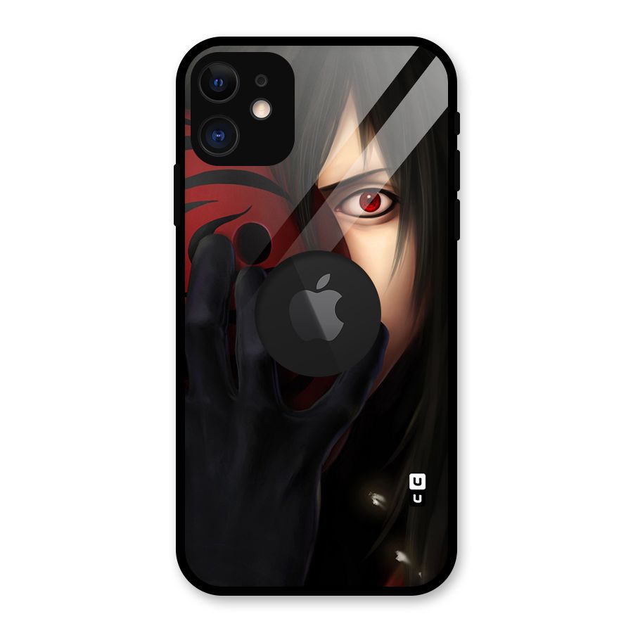 Madara Sharingan Glass Back Case for iPhone 11 Logo Cut