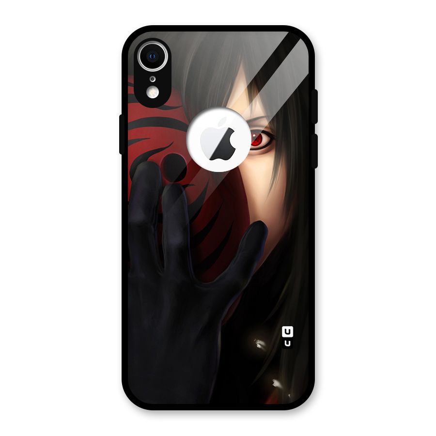 Madara Sharingan Glass Back Case for iPhone XR Logo Cut