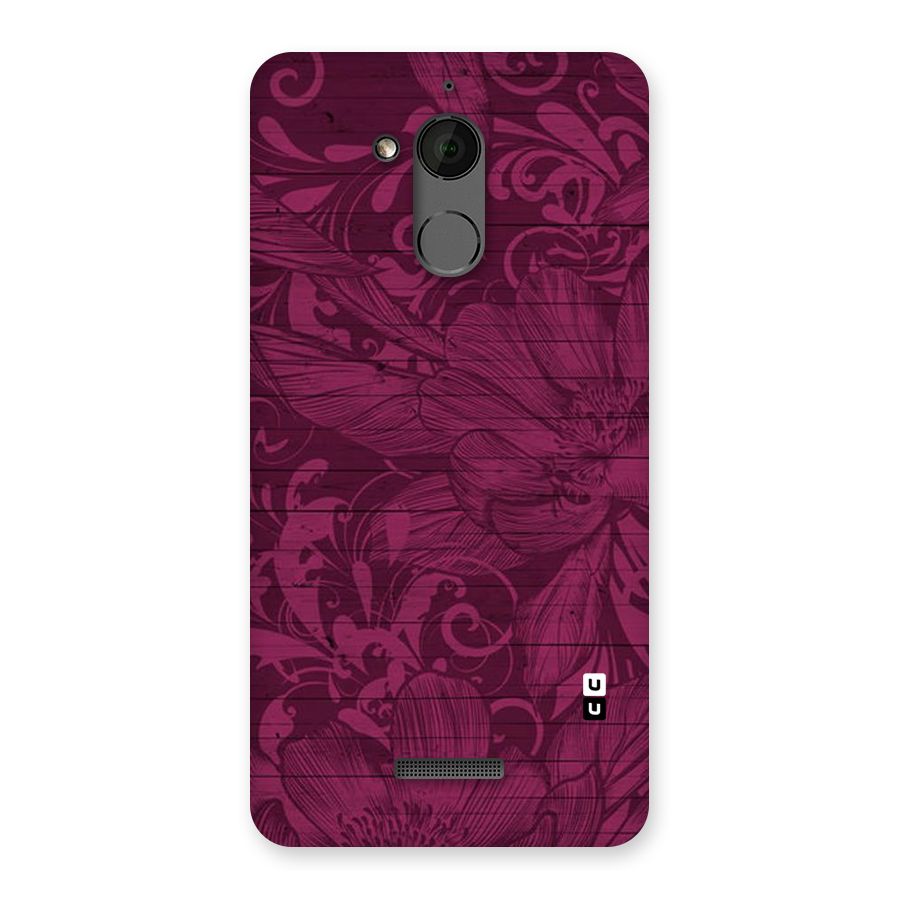 Magenta Floral Pattern Back Case for Coolpad Note 5