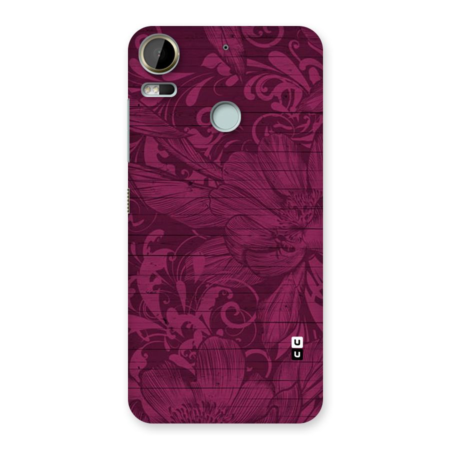 Magenta Floral Pattern Back Case for Desire 10 Pro