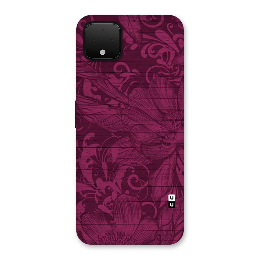 Magenta Floral Pattern Back Case for Google Pixel 4 XL