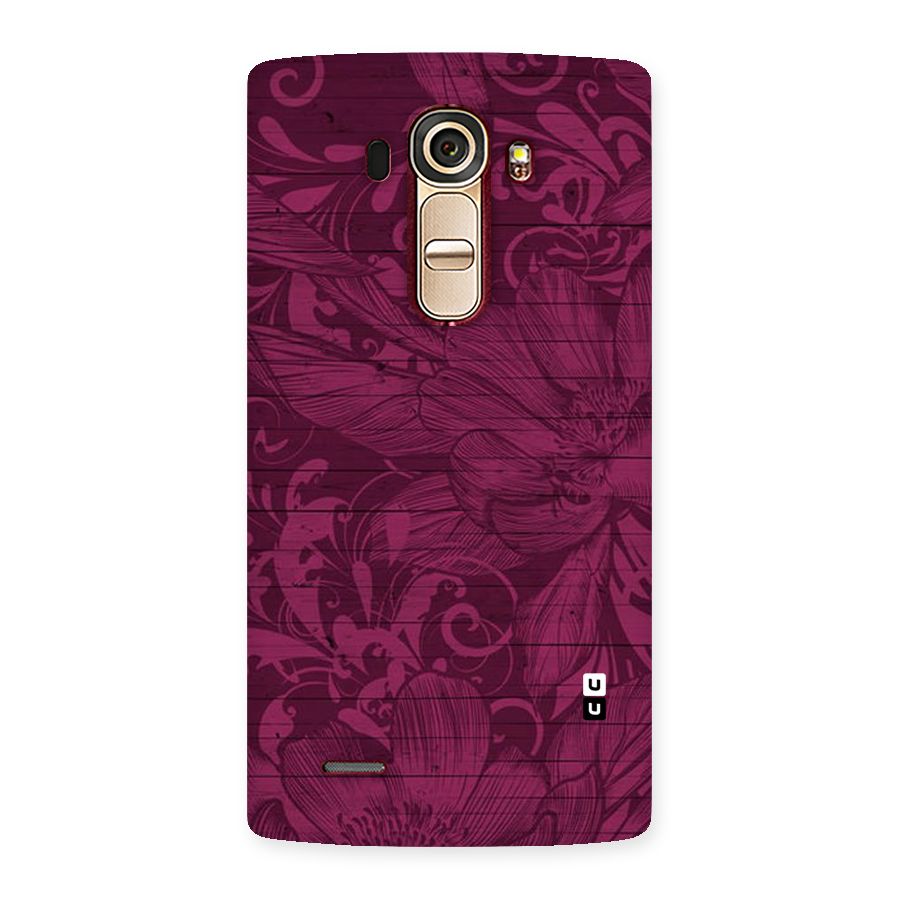 Magenta Floral Pattern Back Case for LG G4