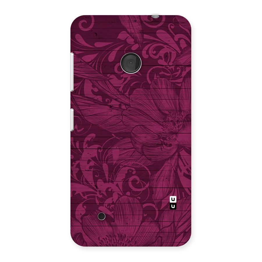 Magenta Floral Pattern Back Case for Lumia 530