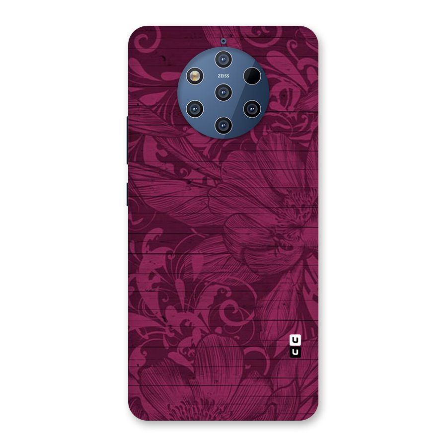 Magenta Floral Pattern Back Case for Nokia 9 PureView