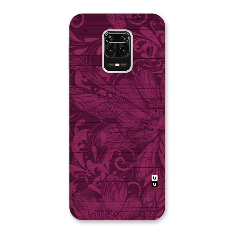 Magenta Floral Pattern Back Case for Poco M2 Pro