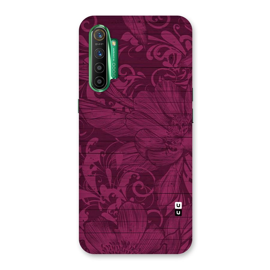 Magenta Floral Pattern Back Case for Realme X2